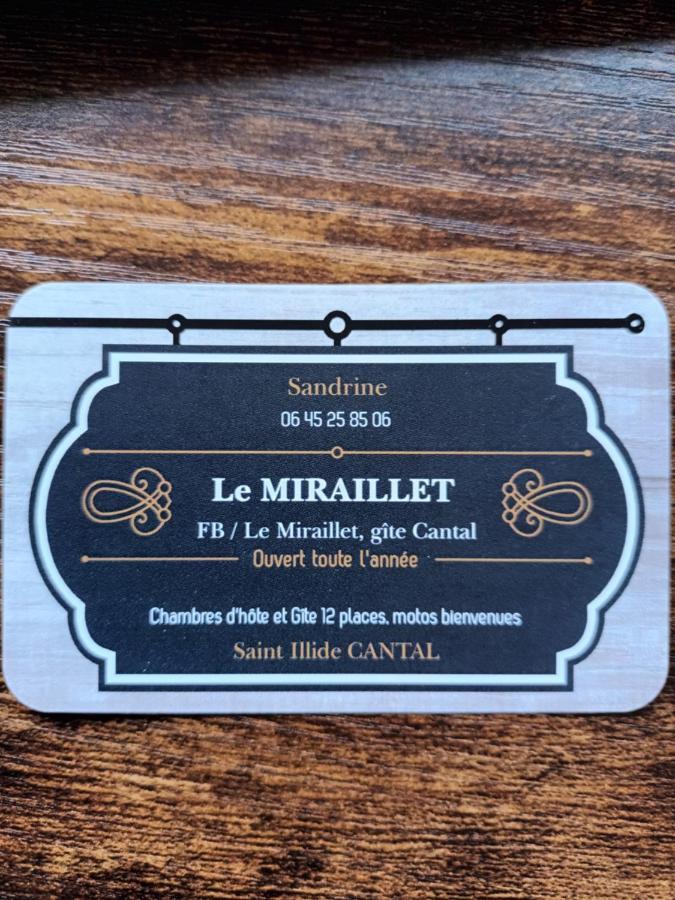 Le Miraillet, Gite Saint-Illide Exterior photo